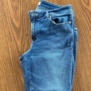 A&F the super skinny ankle mid rise jean